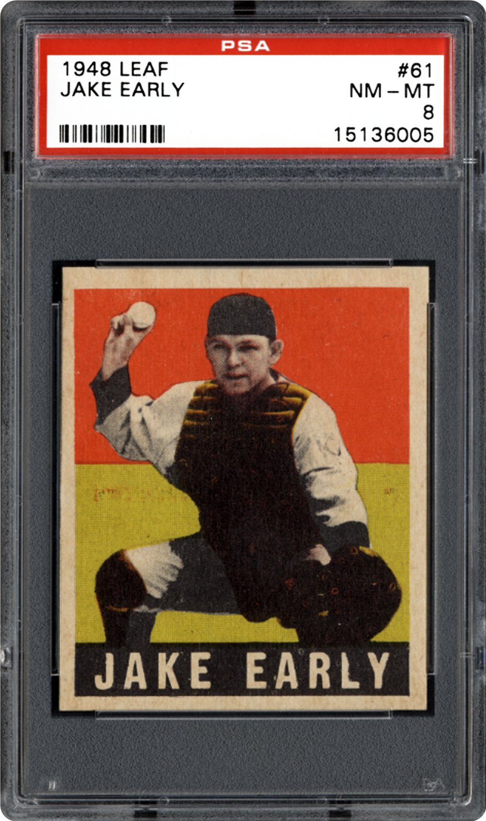 1948 Leaf Jake Early PSA CardFacts 