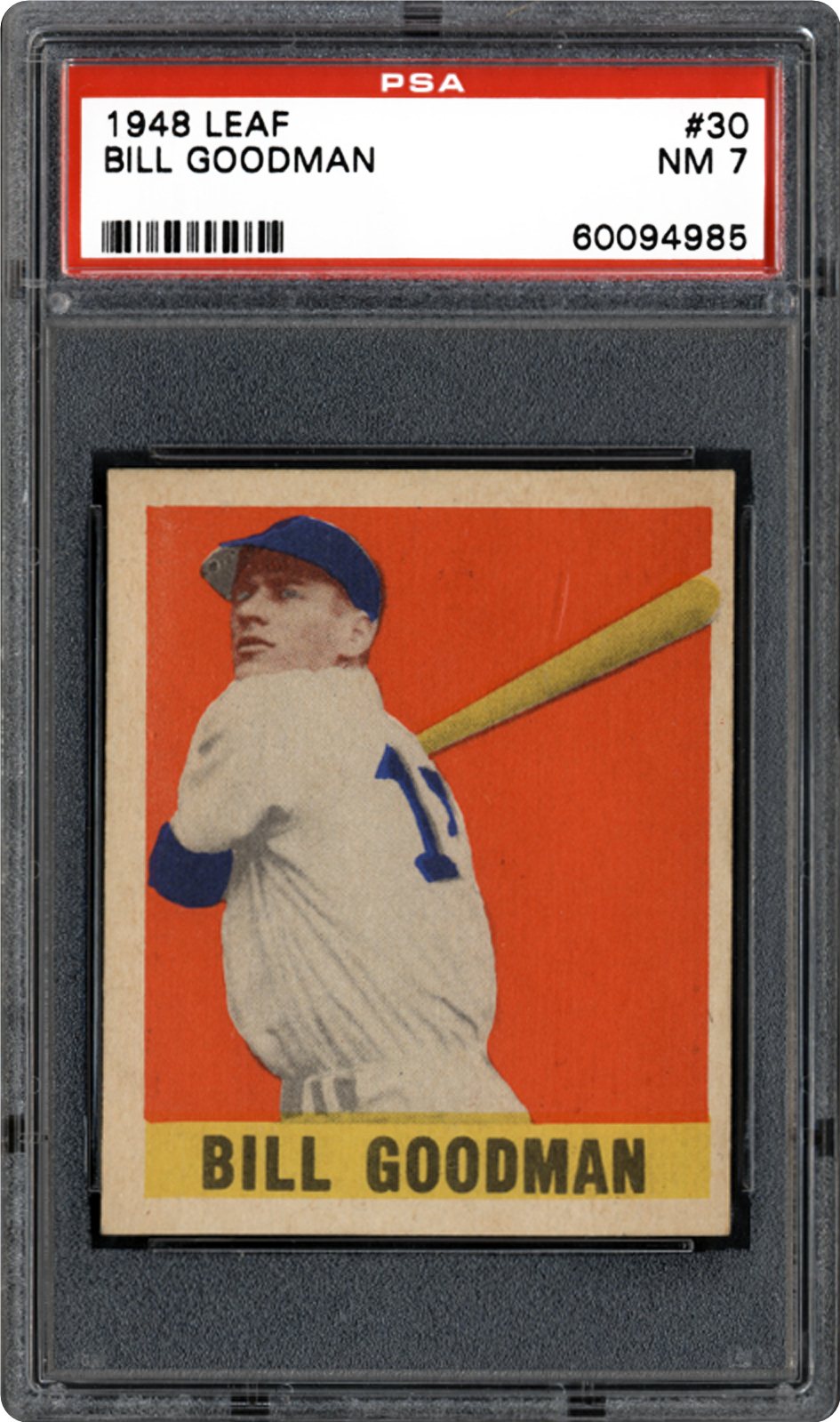 1948 Leaf Bill Goodman PSA CardFacts 