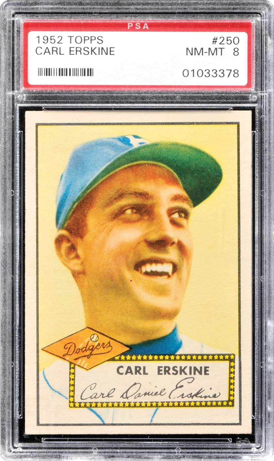 1952 Topps Carl Erskine PSA CardFacts™