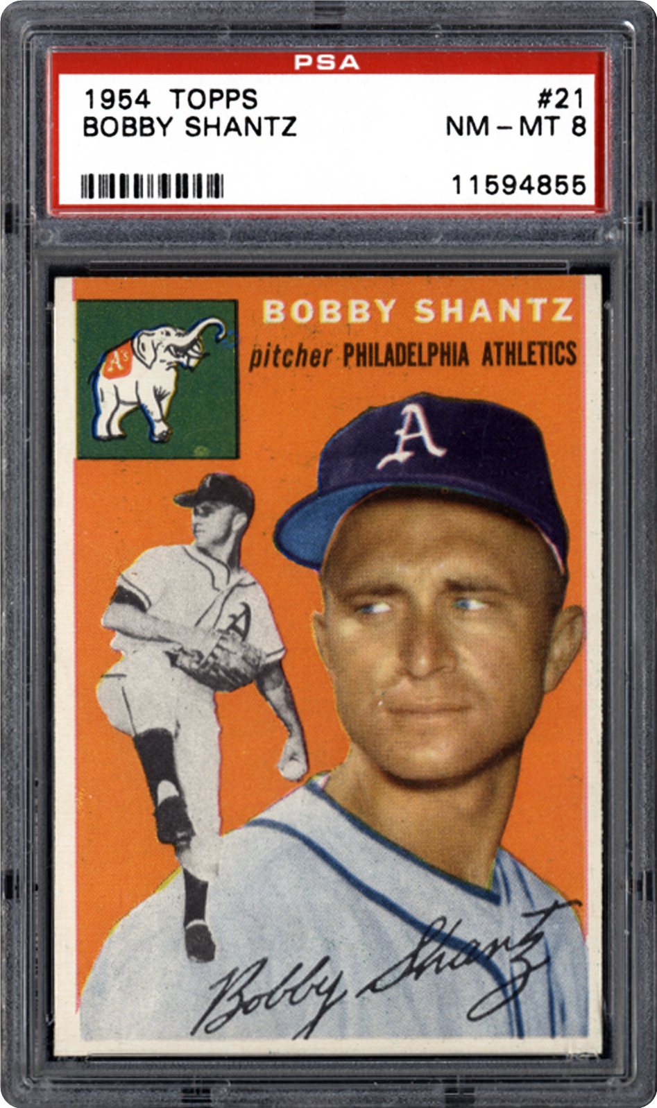 1954 Topps Bobby Shantz 