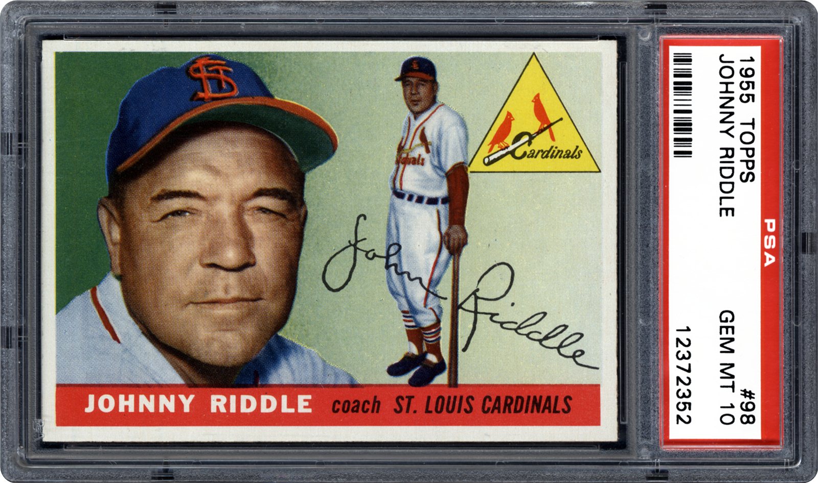 1955 Topps Johnny Riddle PSA CardFacts™