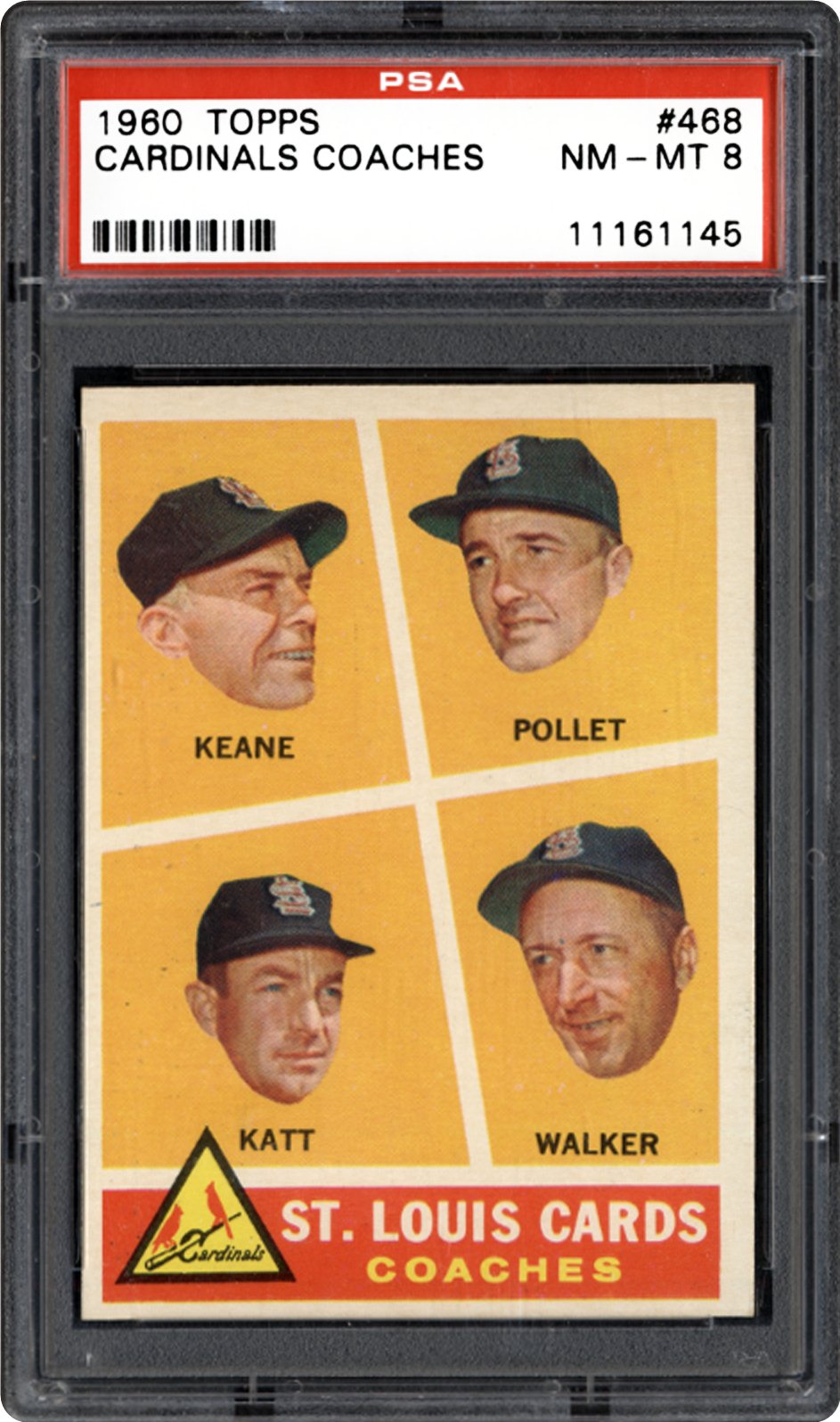 1960 Topps St. Louis Cards (Coaches) | PSA CardFacts™