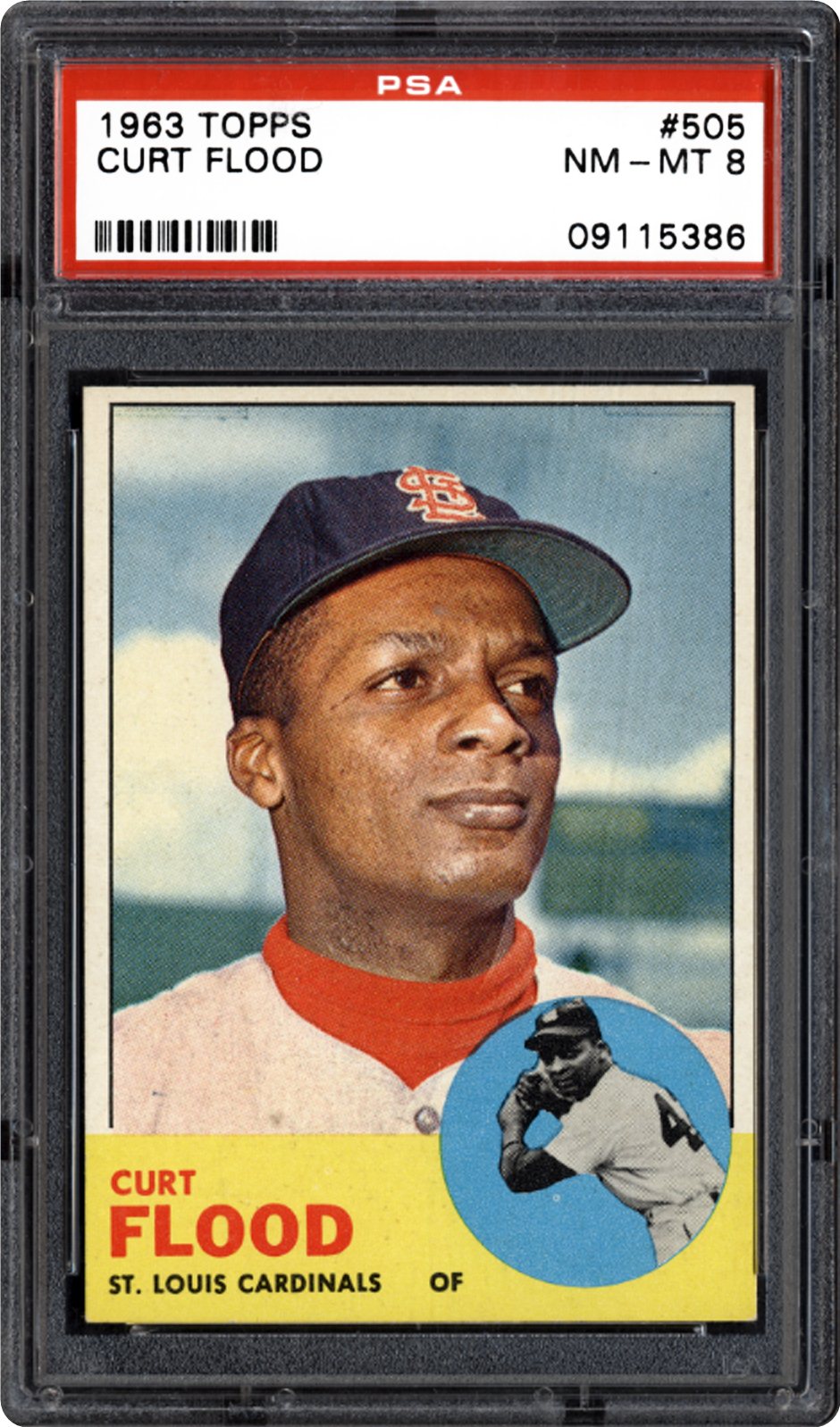 1963 Topps Curt Flood PSA CardFacts