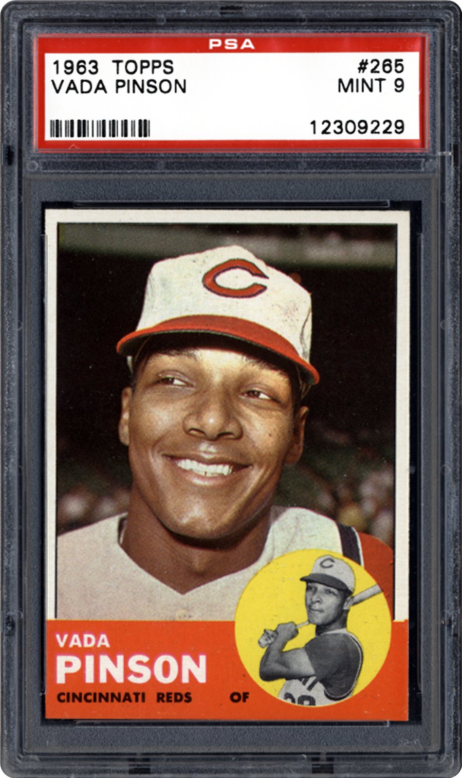 1963 Topps Vada Pinson PSA CardFacts