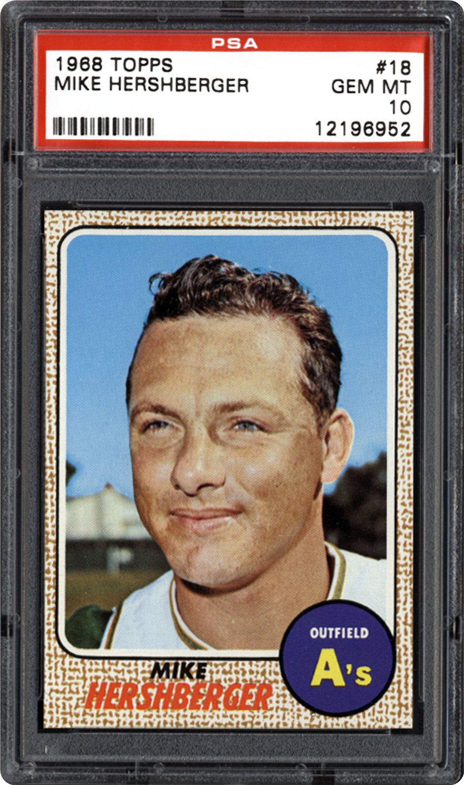 1968 Topps Mike Hershberger PSA CardFacts™