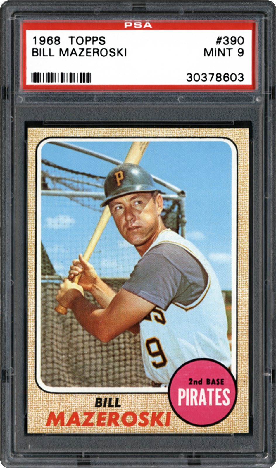 1968 Topps Bill Mazeroski PSA CardFacts