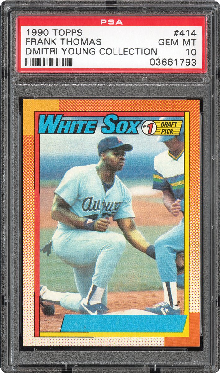 1990 Topps Frank Thomas (No Name On Front) | PSA CardFacts™