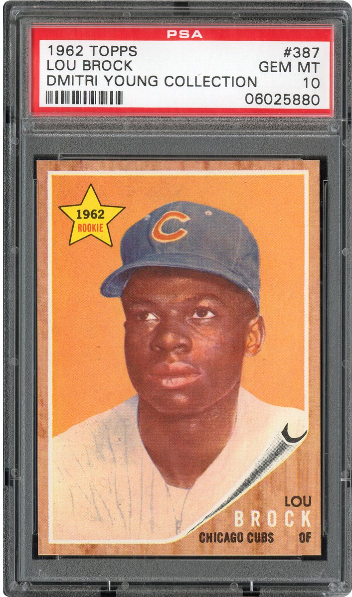 1962 Topps Lou Brock Star Rookie PSA CardFacts