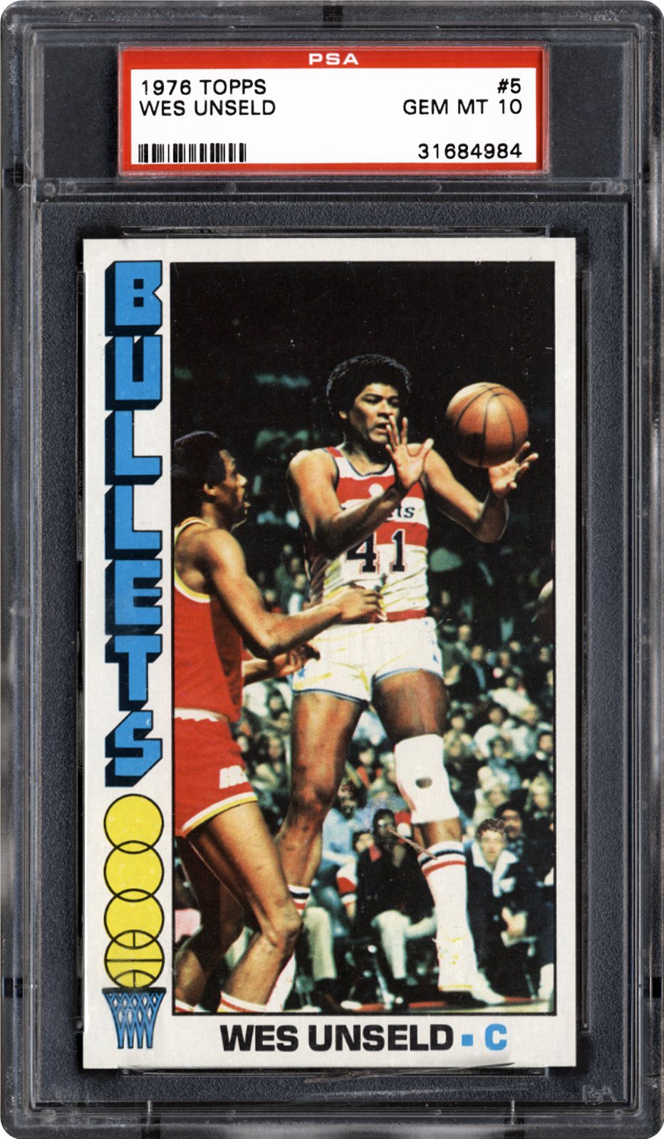1976 Topps Wes Unseld | PSA CardFacts™