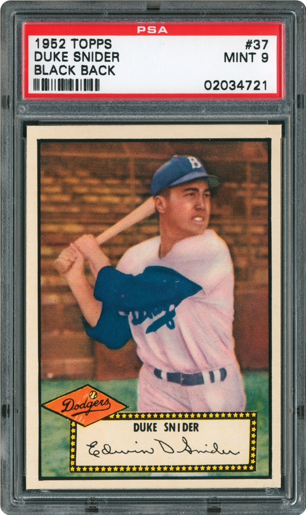 1952 Topps Duke Snider | PSA CardFacts®