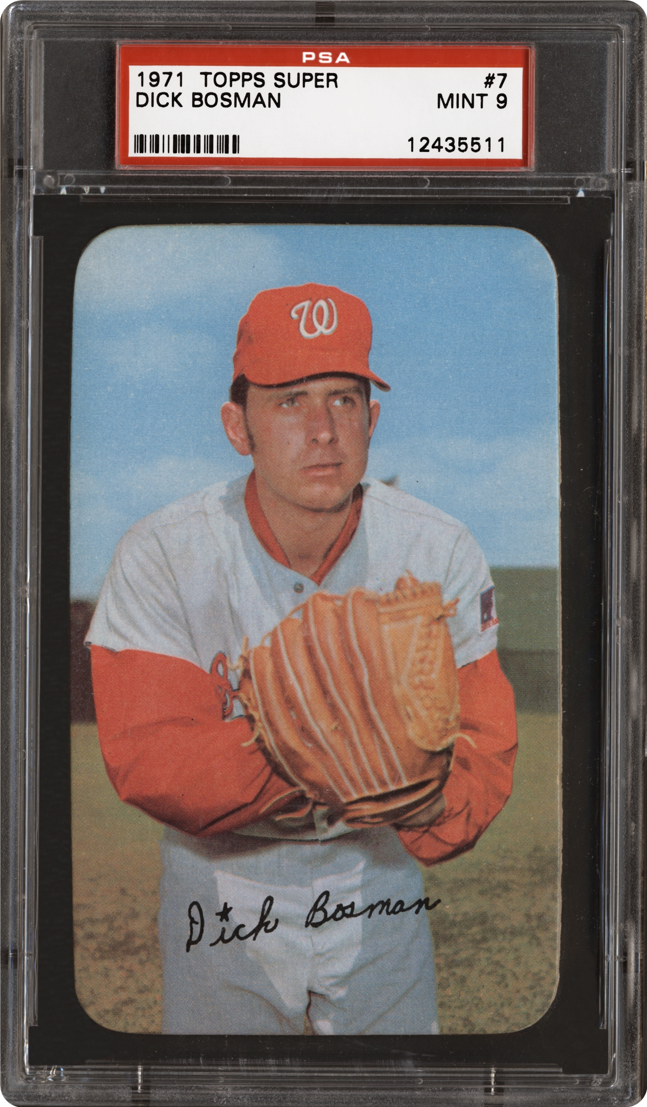 1971 Topps Super Dick Bosman 