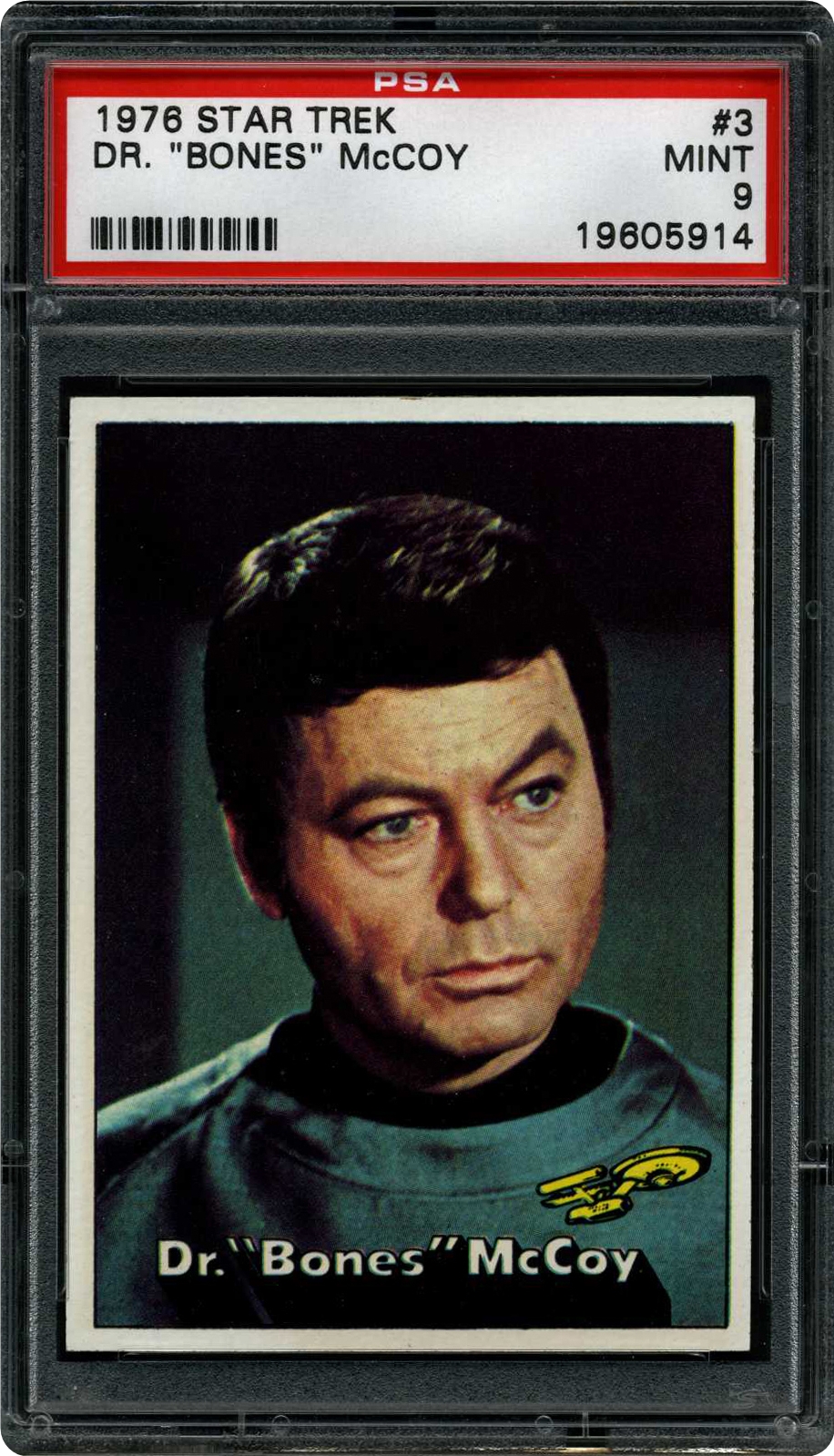 1976 Topps Star Trek Dr Bones Mccoy Psa Cardfacts™ 