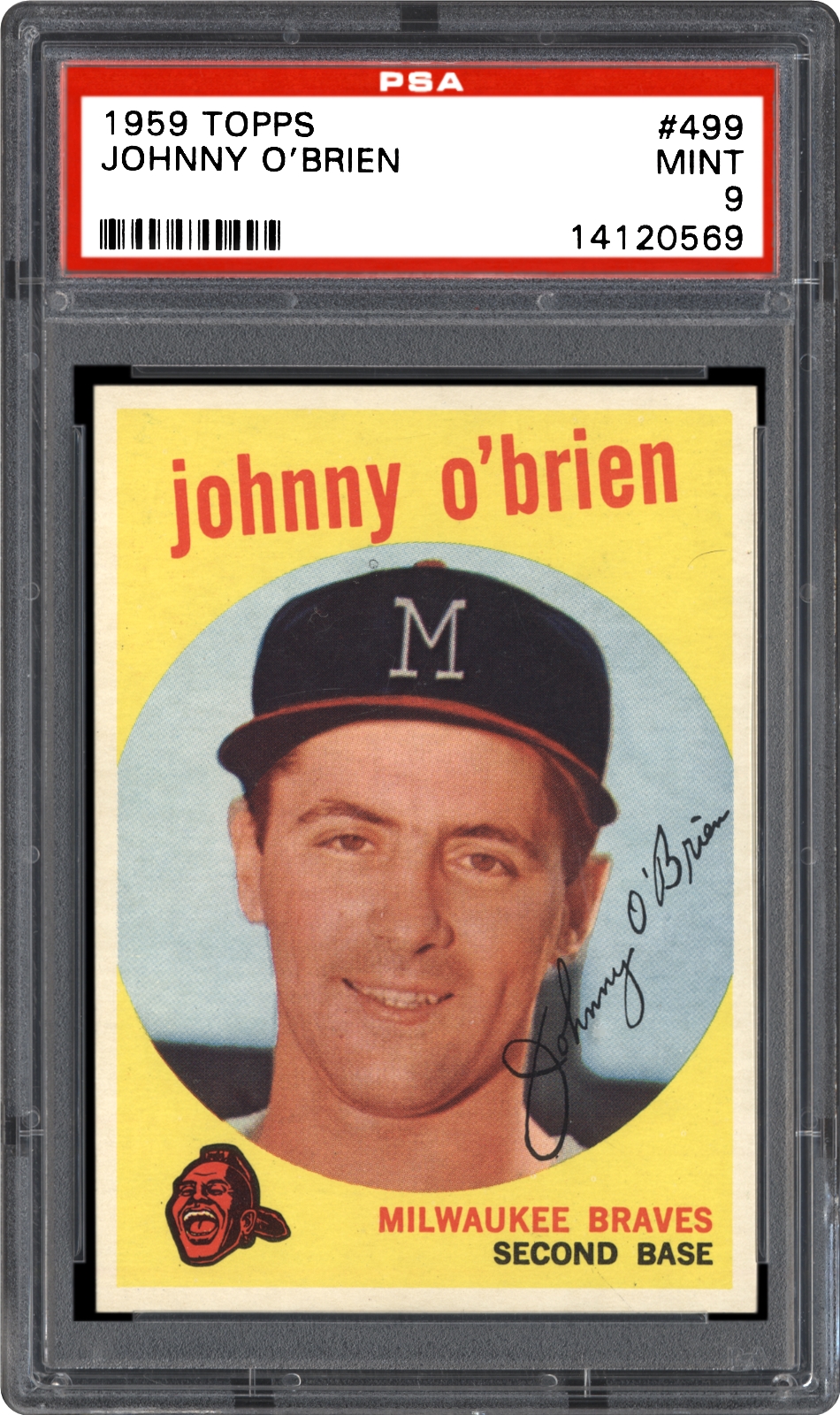1959 Topps Johnny O'Brien PSA CardFacts™