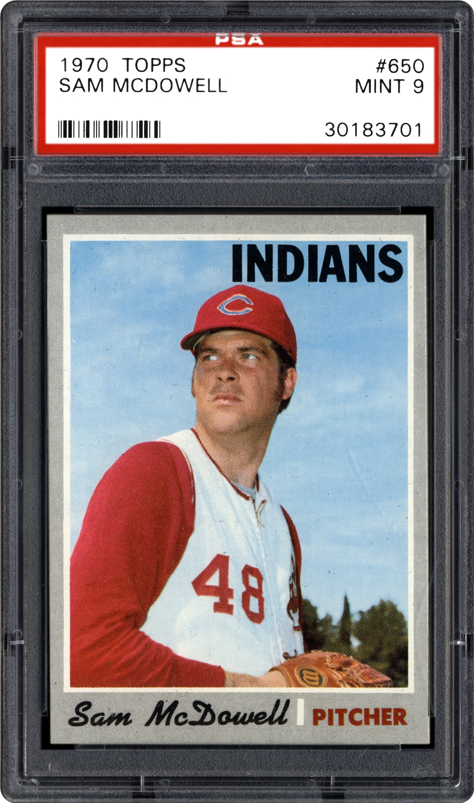 1970 Topps Sam McDowell | PSA CardFacts™