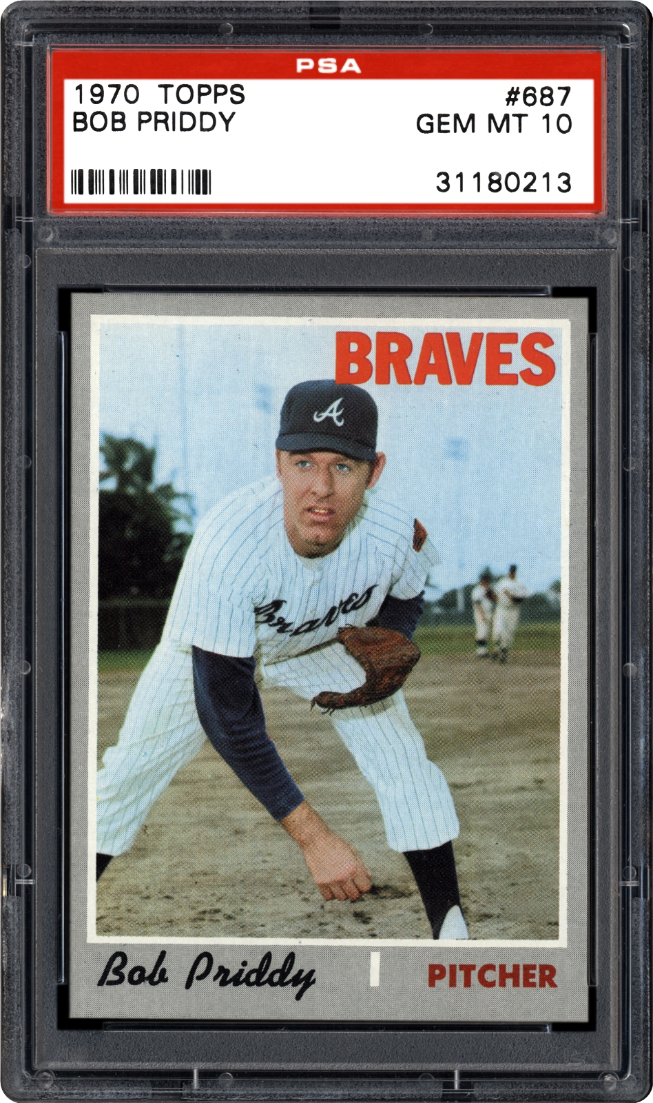 1970 Topps Bob Priddy Psa Cardfacts™ 