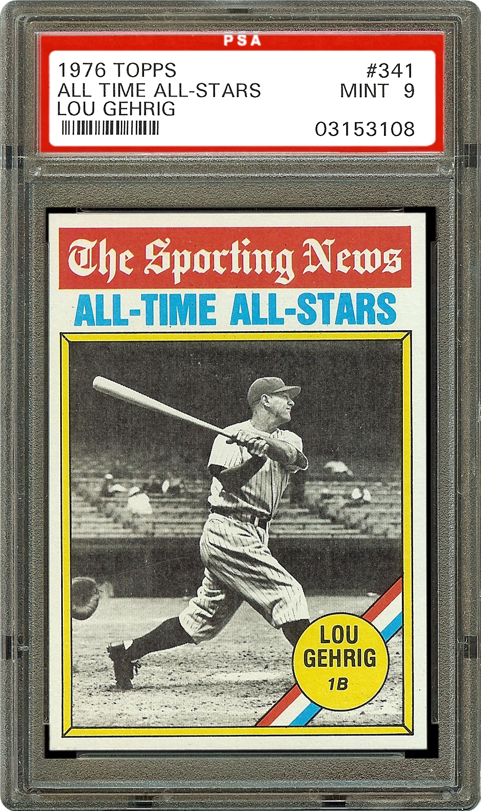 Topps Lou Gehrig All Time All Star Psa Cardfacts