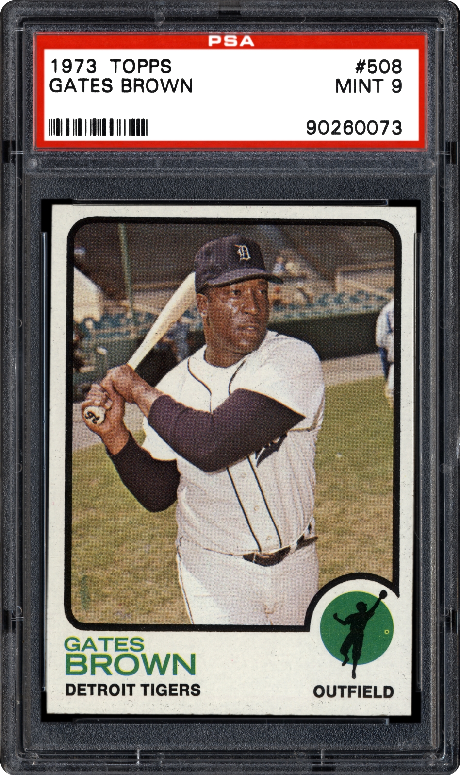 1973 Topps Gates Brown PSA CardFacts™