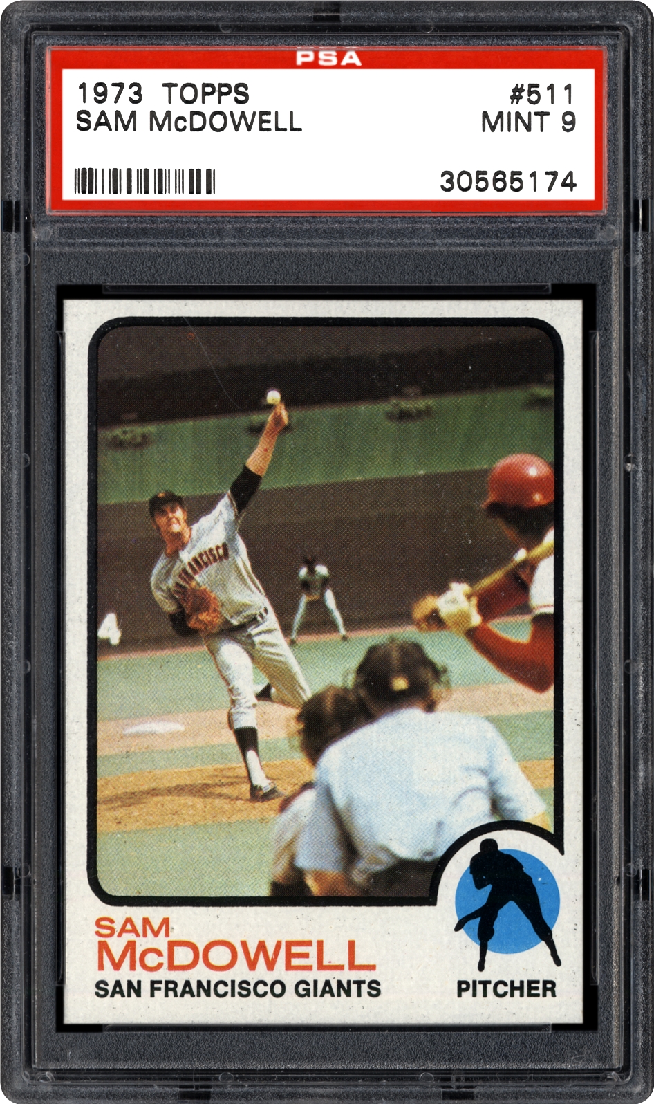 1973 Topps Sam McDowell | PSA CardFacts™