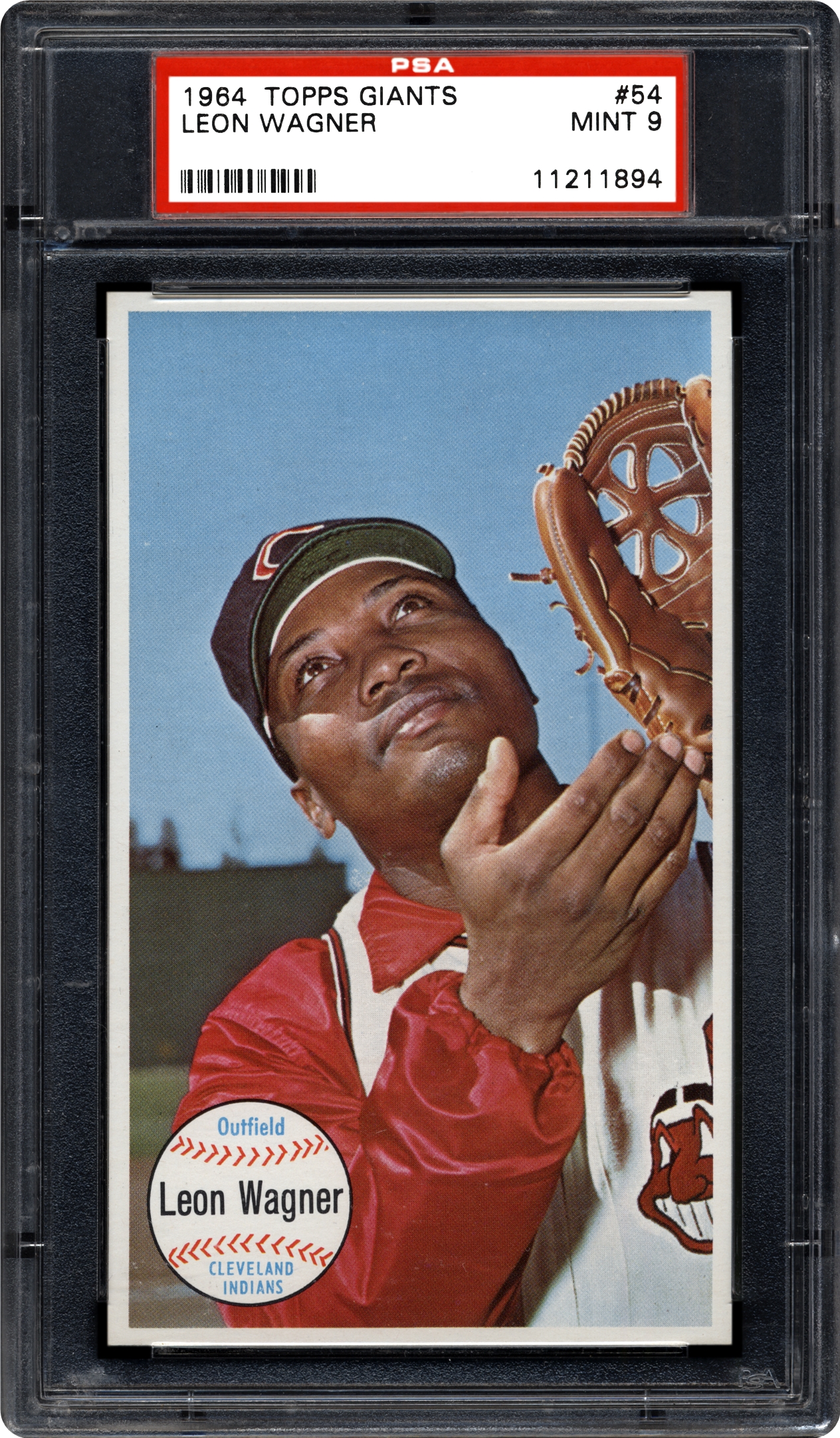 1964 Topps Giants Leon Wagner PSA CardFacts™
