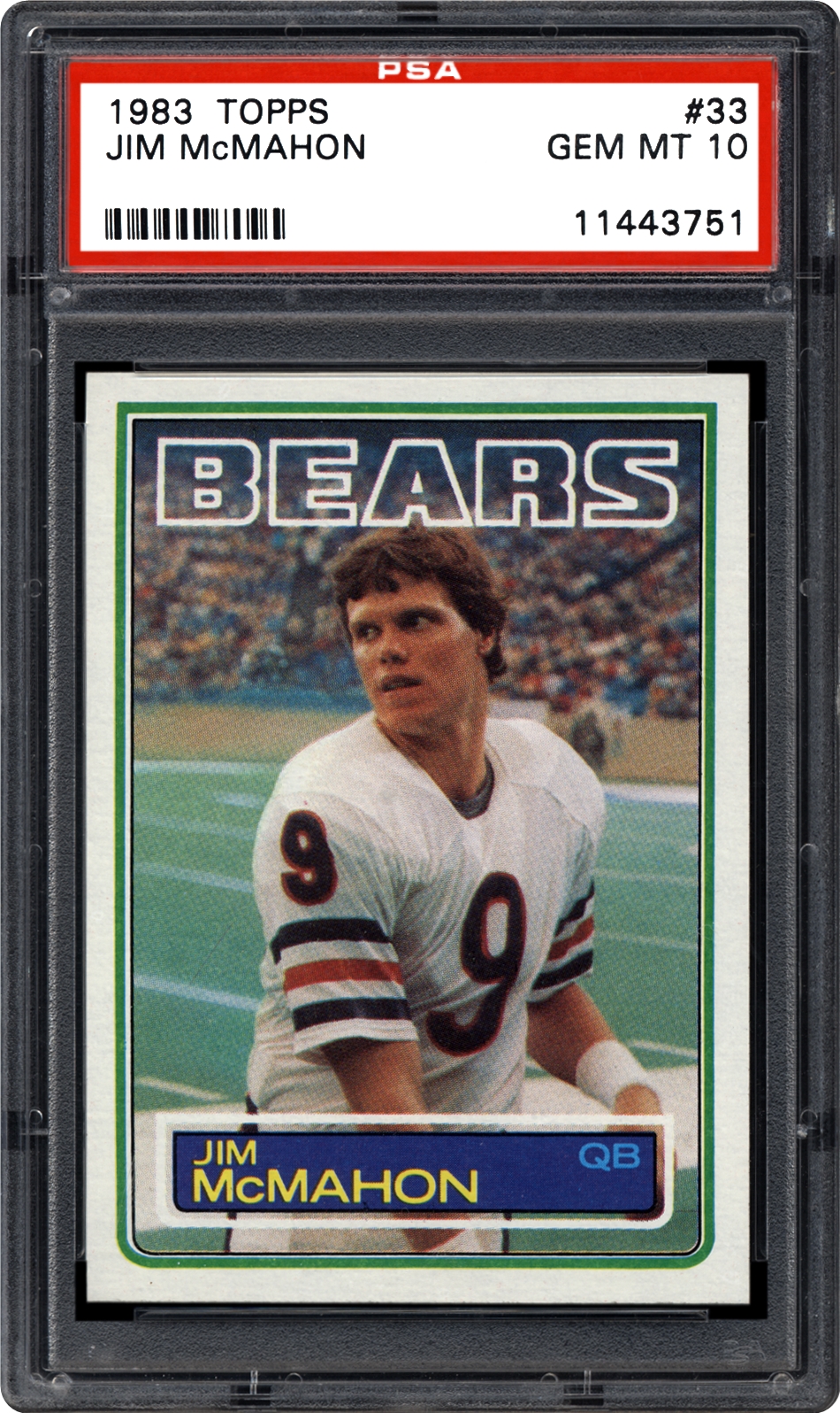 1983 Topps Jim Mcmahon Psa Cardfacts™