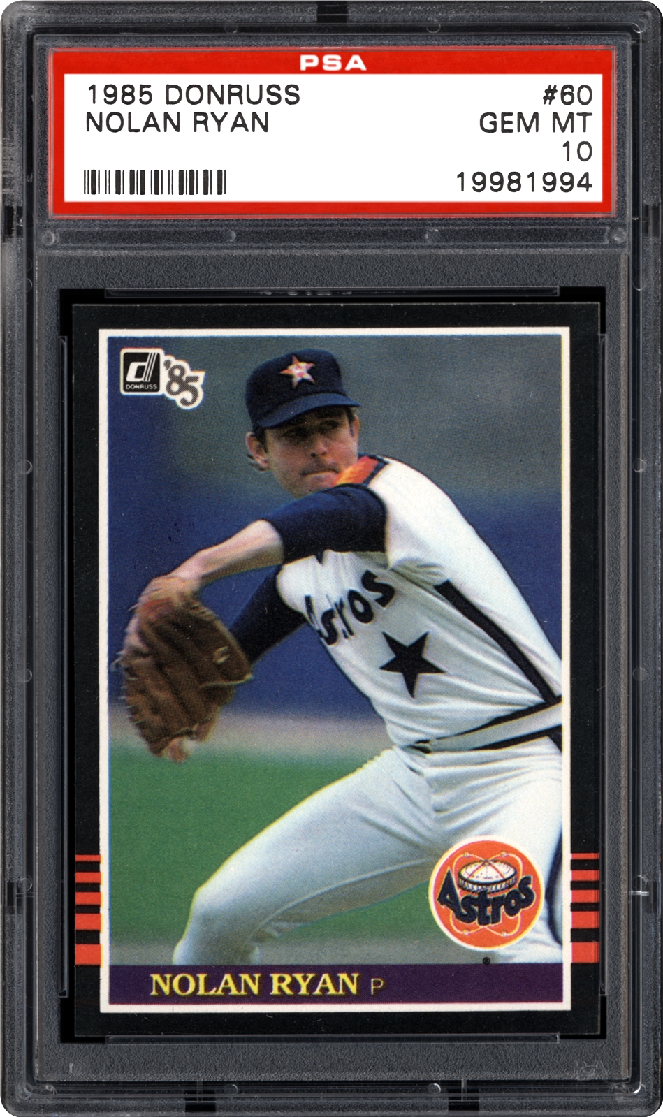 1985 Donruss Nolan Ryan | PSA CardFacts™