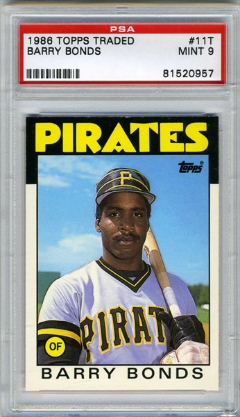 barry bonds rookie card. 1986 TOPPS TRADED 11T BARRY