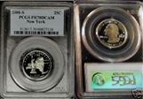 2001-S 25C New York PR70DCAM