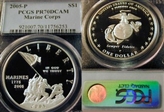 2005-P $1 Marine Corps PR70DCAM