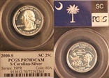 2000-S 25C South Carolina Silver PR70DCAM