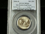 2004-D 25C Wisconsin Extra Leaf Low MS64