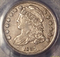1837 10C Capped Bust XF45