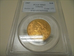 1907 $10 Liberty MS63