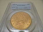 1907-S $20 MS62