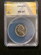 1964-D 5C MS 64