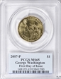 2007-P $1 George Washington First Day of Issue MS65