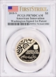 2018-S $1 American Innovation Series Washington-Signed 1st Patent First Strike PR70DCAM