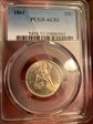 1861 25C AU53