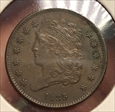 1835 Half Cent AU