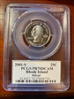 2001-S 25C Rhode Island Silver PR70DCAM