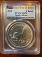 2018 1 Rand Krugerrand Silver First Day of Issue MS70