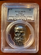 2019 $5 Biker Skull Antique Finish First Day of Issue MS70