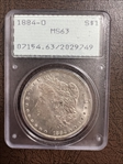 1884-O $1 MS63