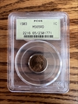 1903 1C MS65RD