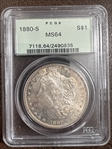 1880-S $1 MS64