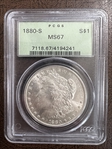 1880-S $1 MS67