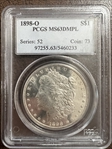 1898-O $1 MS63DMPL