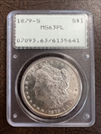 1879-S $1 MS63PL