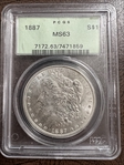 1887 $1 MS63