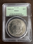 1883-CC $1 MS63