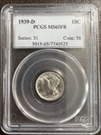 1939-D 10C MS65FB